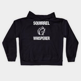 Squirrel Whisperer Cute Distressed Design Kids Hoodie